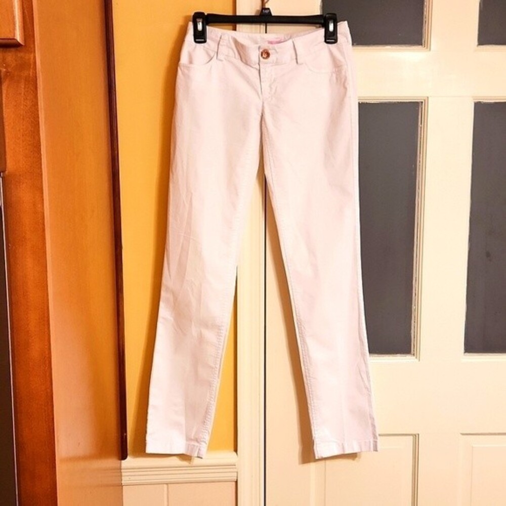 Lilly Pulitzer White Stretch Skinny Pants Size 00